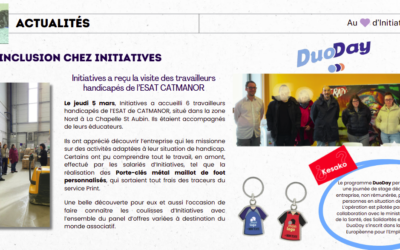 Visite de l’entreprise Initiatives par 7 travailleurs de l’ESAT